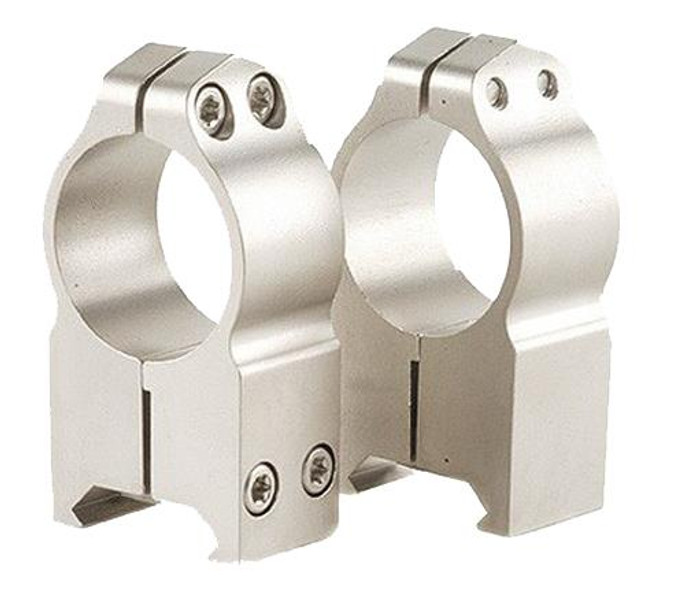 Warne 203S Maxima Ring Set 1" Dia Extra High Fixed Steel Silver - 656813000555