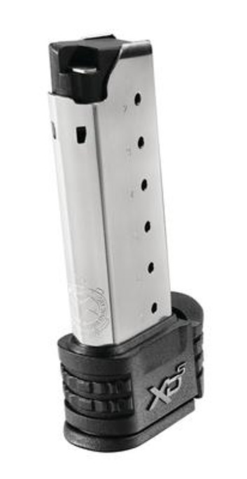 SPRINGFIELD XD-S Extended Magazine with Black Sleeve for Backstraps 1 and 2 .45 ACP 7 Round - 706397892883