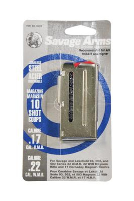 Magazine for 93 Series Magnum .22 Winchester Magnum Rimfire/.17 HMR 10 Round Stainless Steel - 062654900198