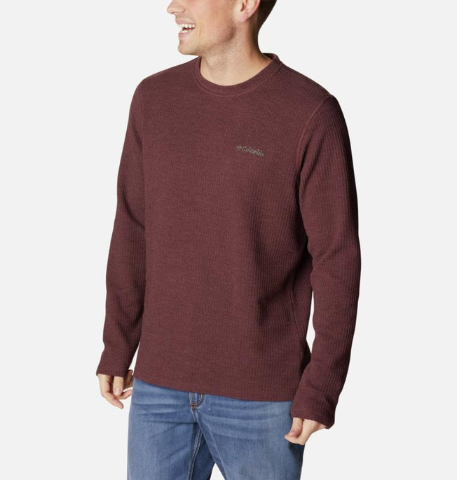 Columbia Mens Pine Peak™ II Waffle Long Sleeve Crew - 194895451846