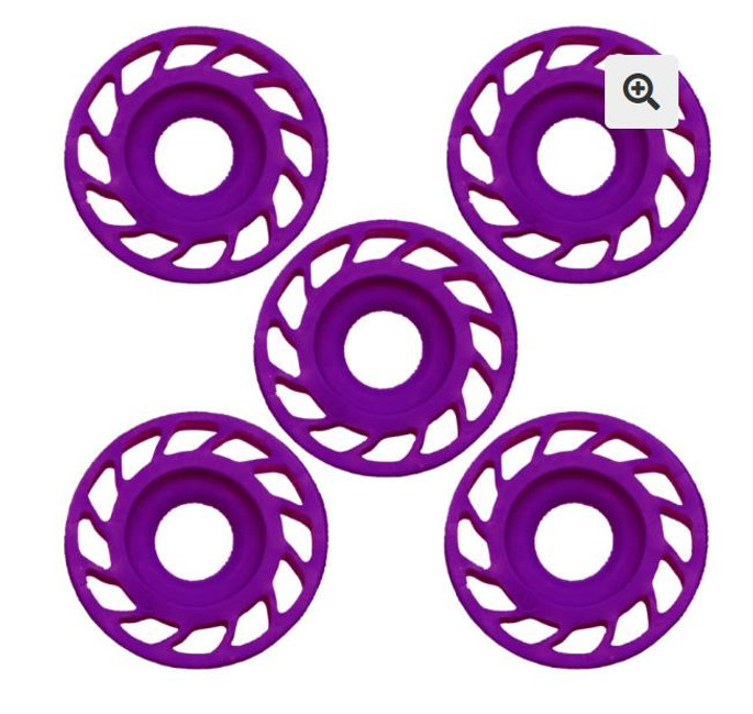 Mathews Harmonic Dampers Rubber Roller 3/4" 5 Pack Purple - 720770002423