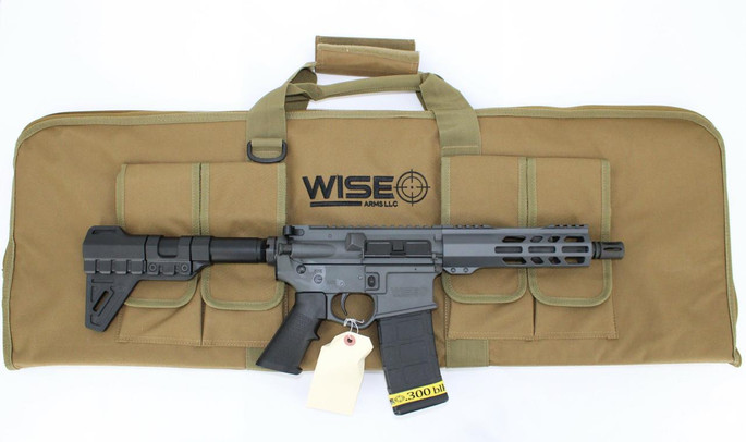 Wise Arms 7.5-300-SG Semi-Auto Pistol 7.5" .300 AAC Blackout 30+1 W/ 7" M-LOK Rail in Sniper Gray - 300262188882