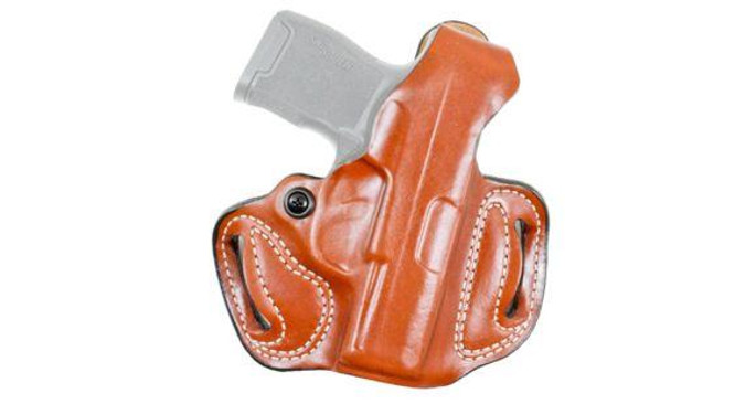 DeSantis Thumb Break Mini Slide Leather Belt Holsters, SIG P290, Right Hand, Plain, Tan - 792695323969