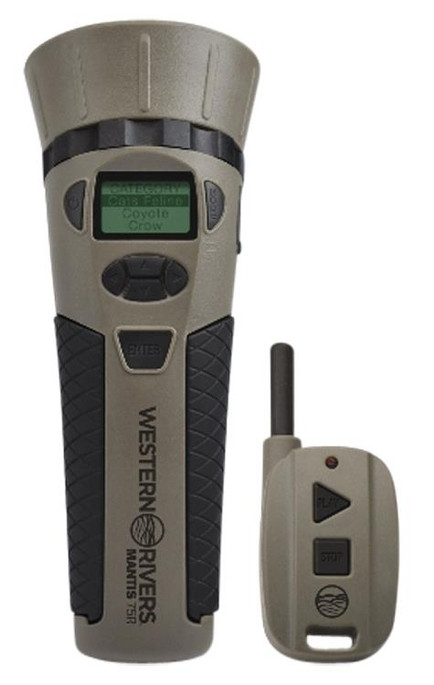 Western Rivers Mantis 75R Predator Species Electronic Call | Brown Polymer Features 75 Preloaded Calls & Remote - 888151008133