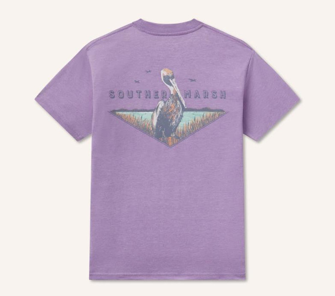 Southern Marsh Youth Seawash Tee - Posted Pelican -