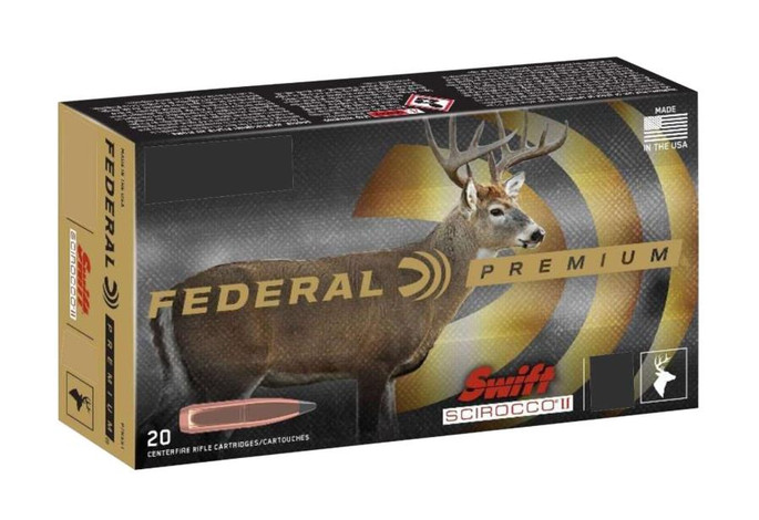 Federal Premium  270 Win 130 gr 3050 fps Swift Scirocco II 20 Bx/10 Cs - 604544656091