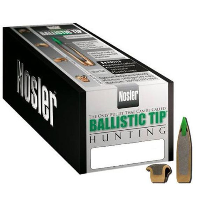 Nosler .270 Caliber (.277" Diameter) 150 Grain Spitzer Yellow Ballistic Tip Hunting Bullet 50 Count 27150 - 054041271509