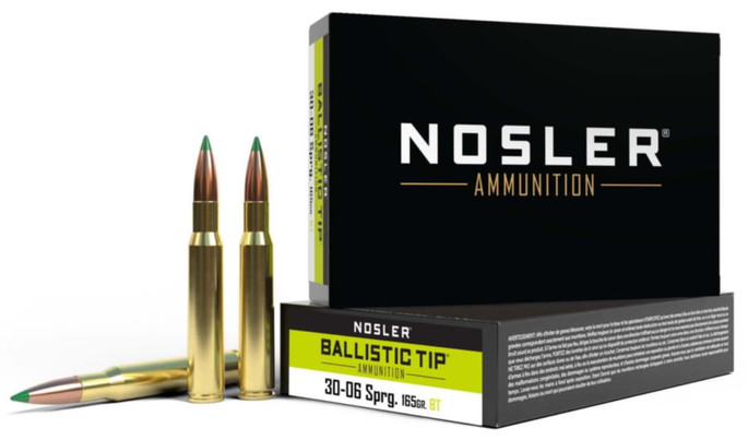 Nosler Ballistic Tip  30-06 Springfield 165 gr 2950 fps Spitzer Ballistic Tip (SBT) 20 Bx/10 Cs - 054041400435