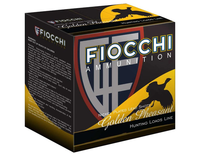 Fiocchi Golden Pheasant 20 Gauge 2.75" 1 Oz 1245 Fps 5 Shot 25 Bx/10 Cs - 762344703329