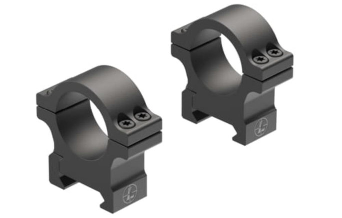 Leupold Open Range Scope Ring Set Cross-Slot Medium 1" Tube Matte Black Aluminum - 030317029050