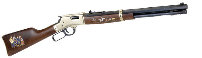 Henry Repeating Arms Big Boy Cowboy Special Edition Model Lever Action Rifle .45 Long Colt 20" Octagon Barrel 10 Rounds American Walnut Stock Brass Finish H006CB2 - 619835060082