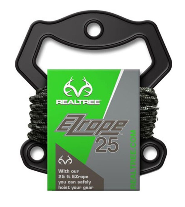 Realtree EZRope25 Lightweight Braided 25' Rope with Carabiners - 084718998200