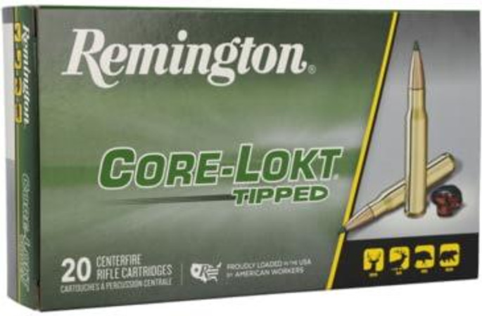 Remington Ammunition Core-Lokt Tipped  30-06 Springfield 165 gr 2820 fps Core-Lokt Tipped (CLT) 20 Bx/10 Cs - 047700417707