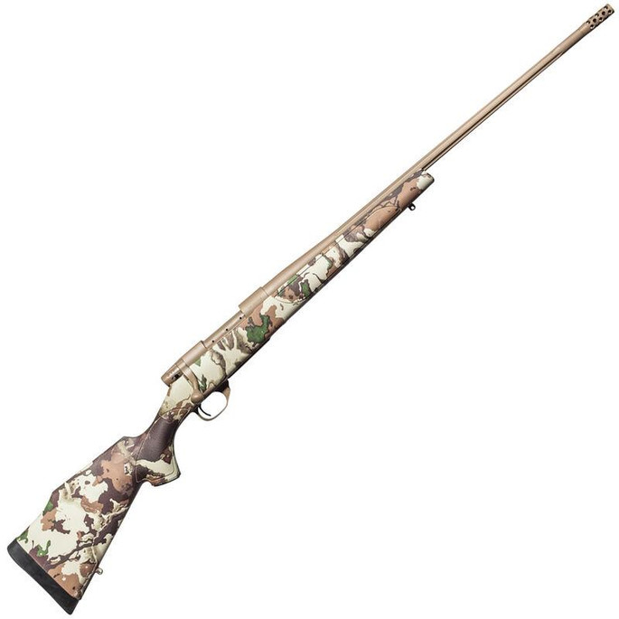 Weatherby Vanguard First Lite 240 Wthby Mag 5+1 Cap 24" Flat Dark Earth Cerakote Rec/Barrel with Accubrake First Lite Fusion Camo Fixed Monte Carlo Stock Right Hand (Full Size) - 747115434763