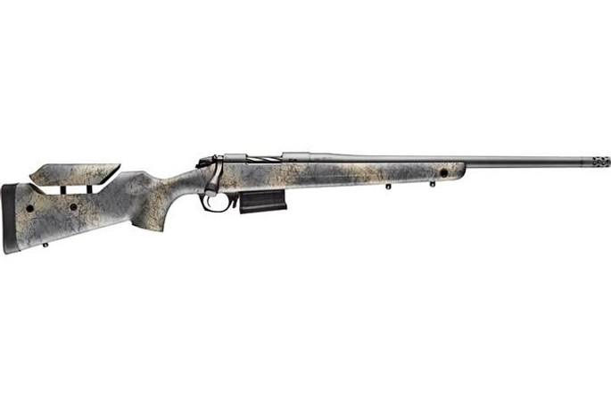 Bergara B-14 Wilderness Terrain 308 Win 5+1 20" Threaded Barrel | Sniper Gray Cerakote & Woodland Camo - 043125015214