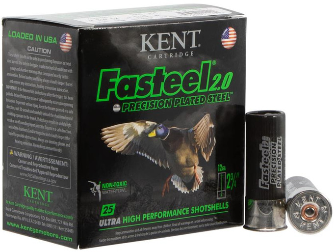 Kent Cartridge K122FS306 Fasteel 2.0 Waterfowl 12 Gauge 2.75" 1-1/16 oz 6 Shot CASE - 656308006338