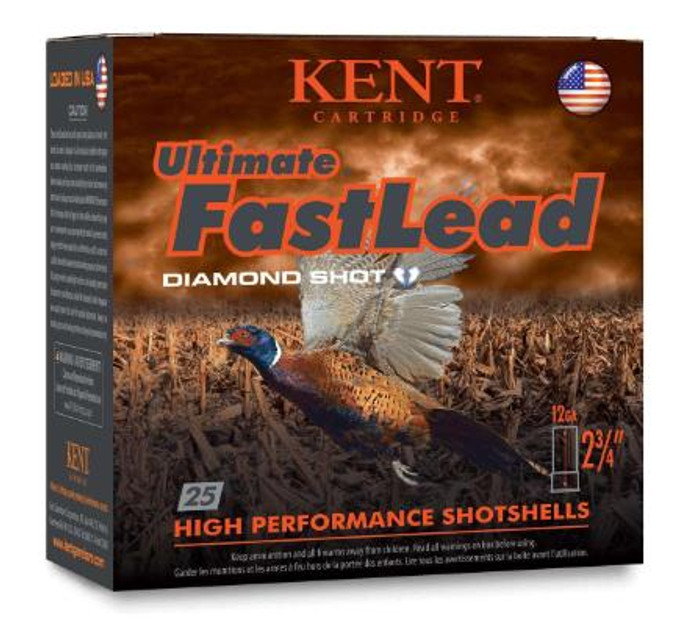 Kent Cartridge K122UFL365 Ultimate Fast Lead 12 Gauge 2.75" 1 1/4 oz 5 Shot CASE - 656308003948