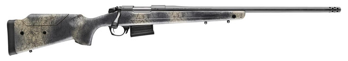 Bergara Rifles B-14 Wilderness Terrain 300 Win Mag 5+1 26" Threaded Barrel, Sniper Gray Cerakote, Woodland Camo Stock - 043125015115