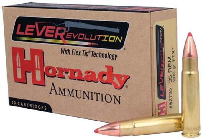 Hornady LEVERevolution .35 Remington 200 Grain FTX | 20 Rounds - 090255827354