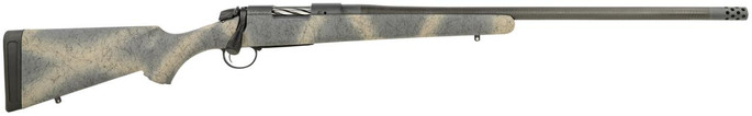 Bergara Rifles B14SM519CF B-14 Ridge Carbon Wilderness 6.5 PRC 2+1 24" TB Carbon Fiber Wrapped Barrel SoftTouch Woodland Camo Fixed American Style Stock - 043125016037