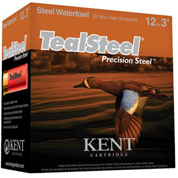Kent Cartridge Teal Steel 12 Gauge 3" 1-1/4 Oz 5 Shot Case - 656308004495