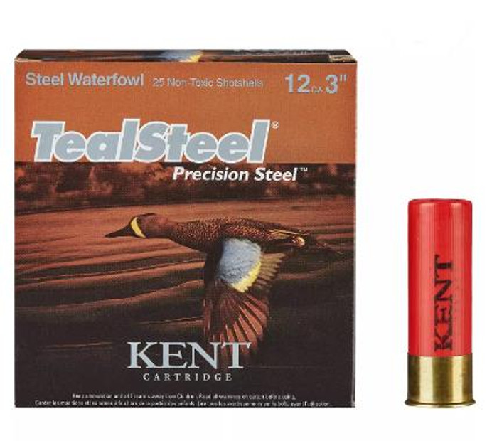 Kent Teal Steel 12 Gauge 3" 1-1/4oz 6 Shot - CASE - 656308004501