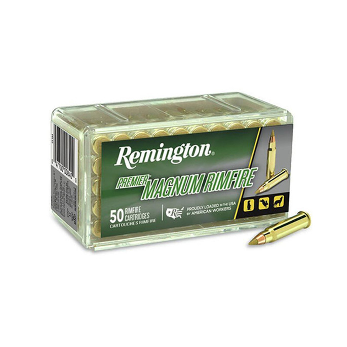 Remington Premier Magnum .17 HMR, 17gr, Jacketed Hollow Point, 50rd Box - 047700495804