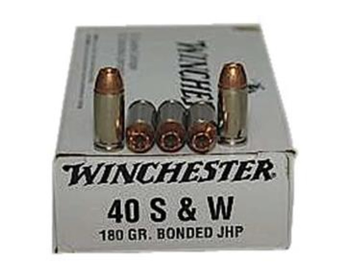 Winchester Best Value 40 S&W 180 gr Bonded Jacket Hollow Point 50 Bx - 020892218253