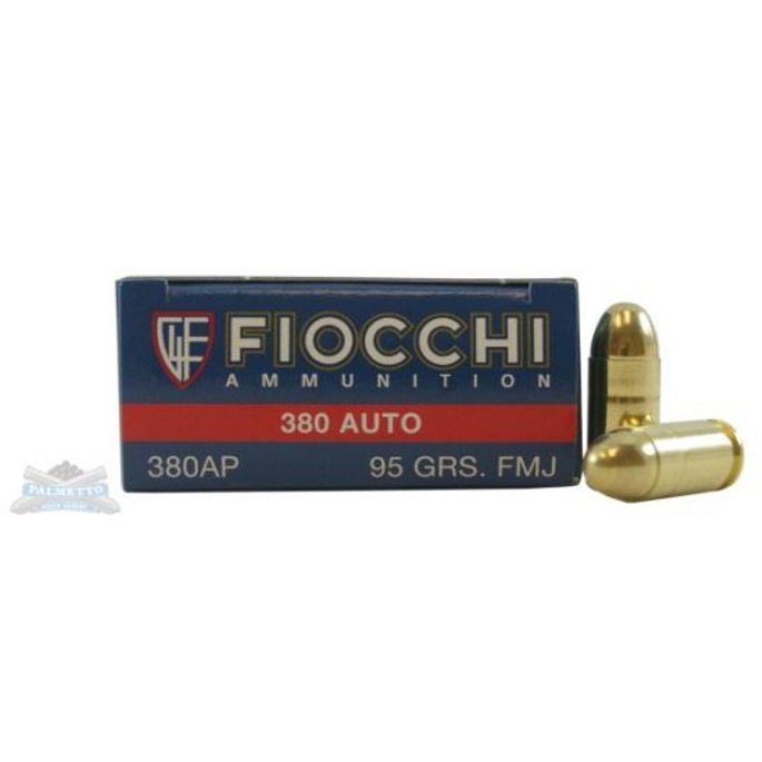 Fiocchi .380 Auto/acp 95gr FMJ Ammunition 50rds - 762344001852