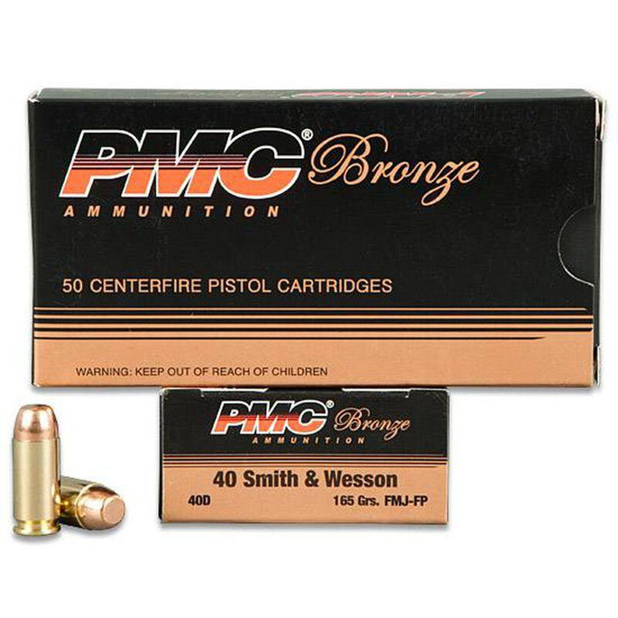 PMC .40 S&W Ammunition 50 Rounds FMJ 165 Grains 40D - 741569070430