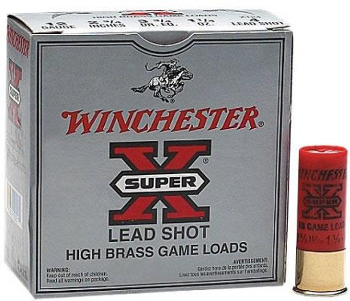 Winchester Super X High Brass Game Load 12 Gauge 2.75" 1-1/4 oz 7.5 Lead Shot - CASE - 020892005365