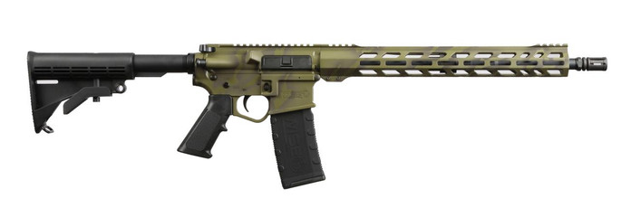 Wise Arms 16'' 300 Blackout W/ 15'' M-lok Rail ODG Tiger Stripe - 721867102149