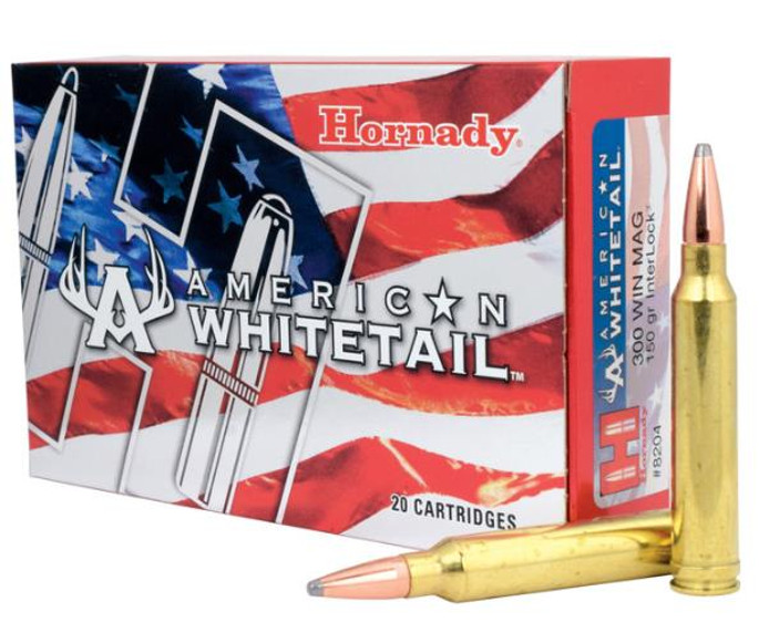 Hornady .300 Winchester Magnum Ammunition 20 Rounds BTSP 150 Grains - 090255382044
