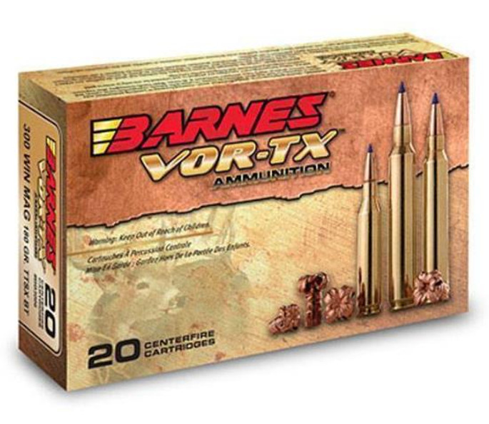 Barnes VOR-TX .300 Winchester Magnum 180gr Lead Free TTSX Boat Tail 20 Round Box - 716876030088