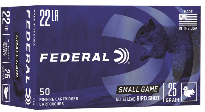 Federal Small Game & Target 22 LR 25 Grain #12 Bird Shot | 50 Rounds - 029465056193