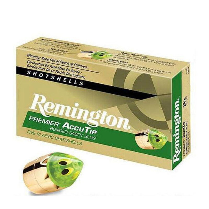 Remington Premier AccuTip 20 Gauge 2.75" Sabot Slug Shot - 5 Rounds - 047700506906