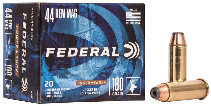 Federal Premium 44 Mag 180 Grain Power-Shok JHP | 20 Rounds - 029465093082