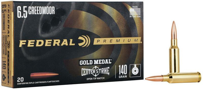 Federal Premium Gold Medal CenterStrike 6.5 Creedmoor 140 Grain Box - 604544685176