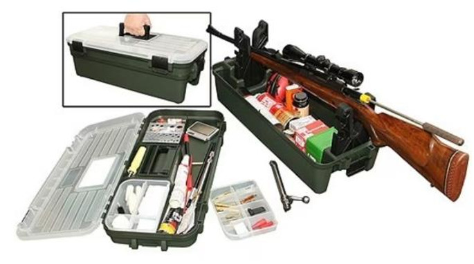 MTM Shooting Range Box Plastic Green - 026057360362