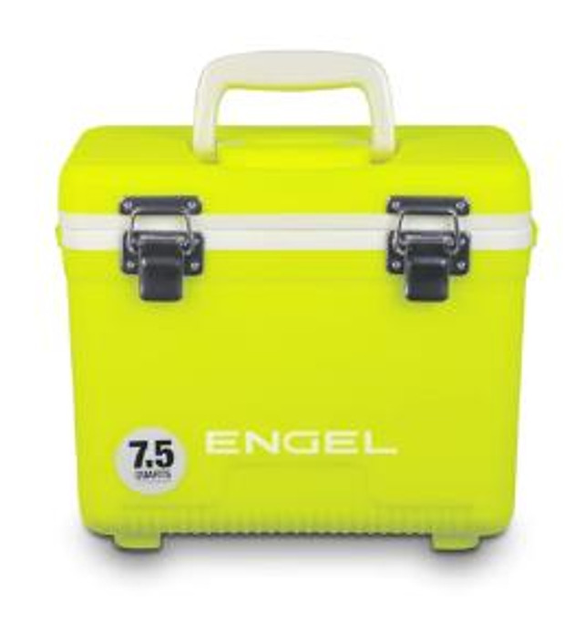 Engel Cooler Dry Box - 7.5 Quart | Hi Viz Yellow - 816219026331