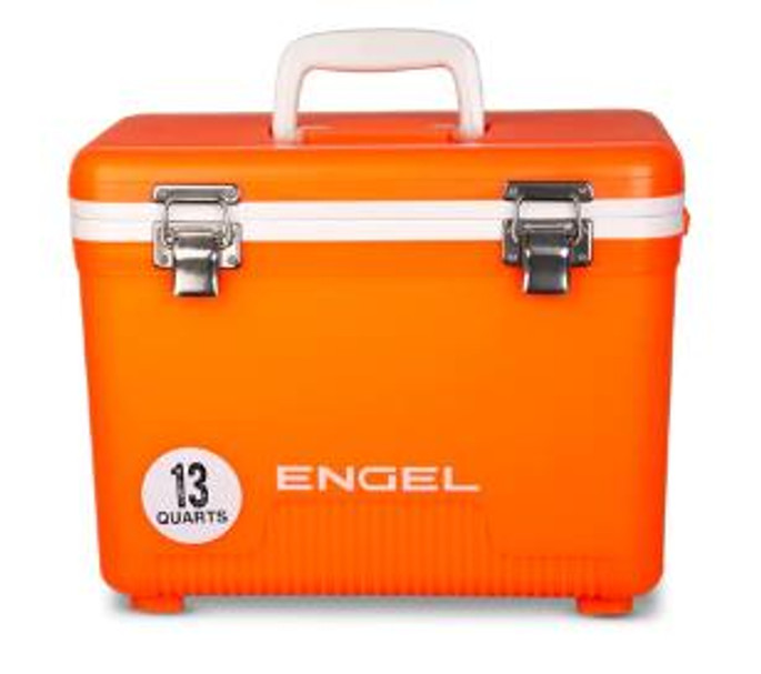 Engel Cooler Dry Box - 13 Quart | Hi Viz Orange - 816219026287