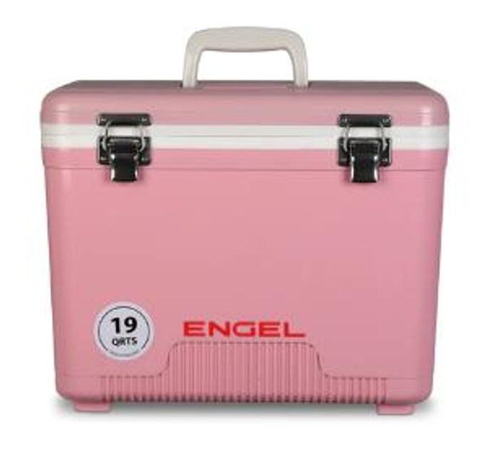 Engel Cooler Dry Box - 19 Quart | Pink - 816219020353