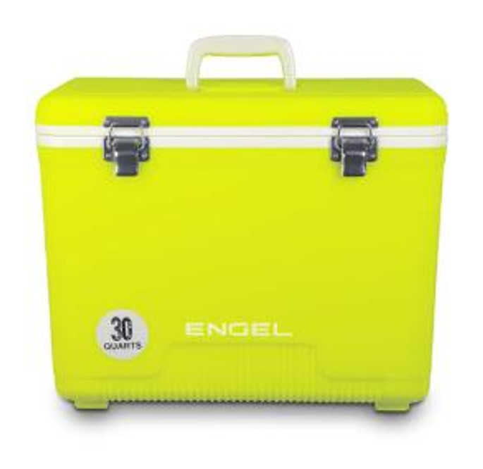 Engel Cooler Dry Box - 30 Quart | Hi Viz Yellow - 816219026317