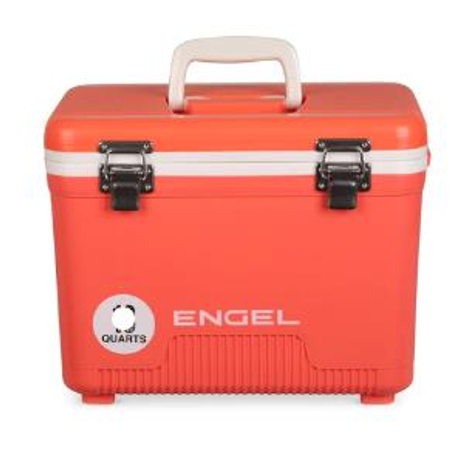 Engel Cooler Dry Box - 7.5 Quart | Coral - 816219026539