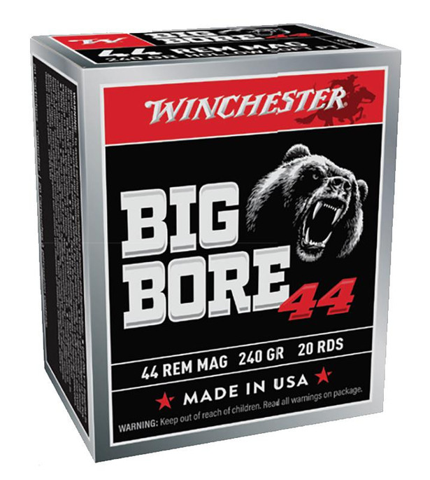 Winchester Ammo X44MBB Big Bore  44 Rem Mag 240 gr Semi-Jacketed Hollow Point (SJHP) 20 Per Box/ 10 Cs - 020892233034