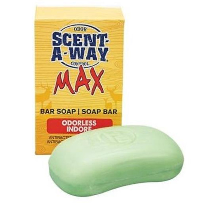 Scent-A-Way Max Bar Soap Odor Eliminator | Odorless Scent Vegetable Proteins 3.50 oz Soap Bar - 021291077571