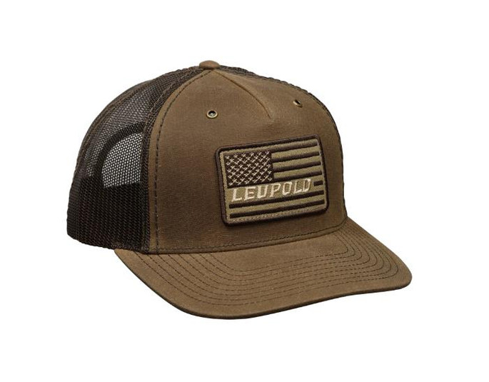 Leupold Flag Waxed Canvas Trucker Hat - 030317040109