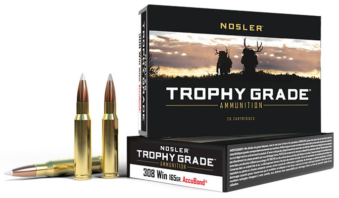 Nosler Trophy Grade .308 Winchester 165 Grain AccuBond | 20 Rounds - 054041600491