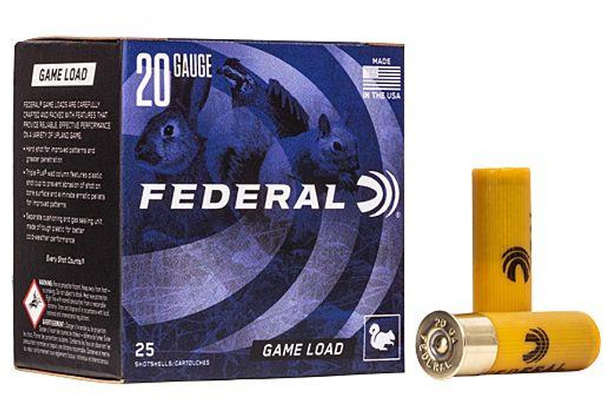 Federal Game-Shok 20 Gauge 2.75" 7/8oz  #6 | 250 Round Case - 029465172664