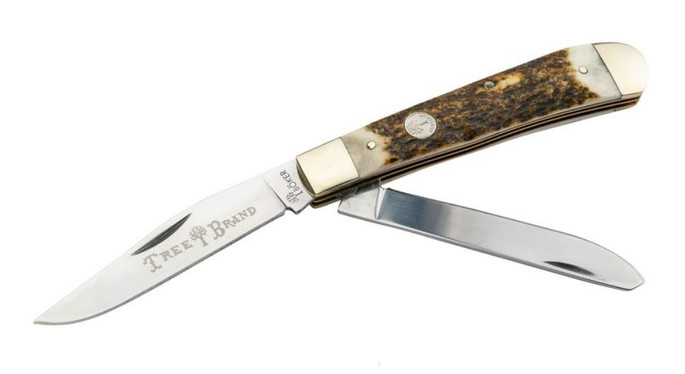 Boker Traditional Series 2.0 Trapper | Stag With Nickel Silver Bolsters - 788857768976